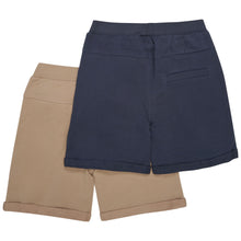 Load image into Gallery viewer, Blue &amp; Beige Organic Cotton 2-Pack Shorts
