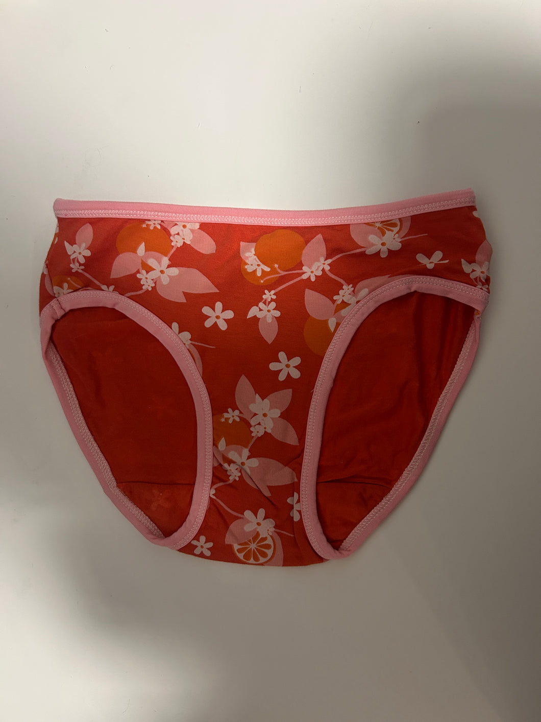 Girls Print Underwear - Poppy Orange Blossom